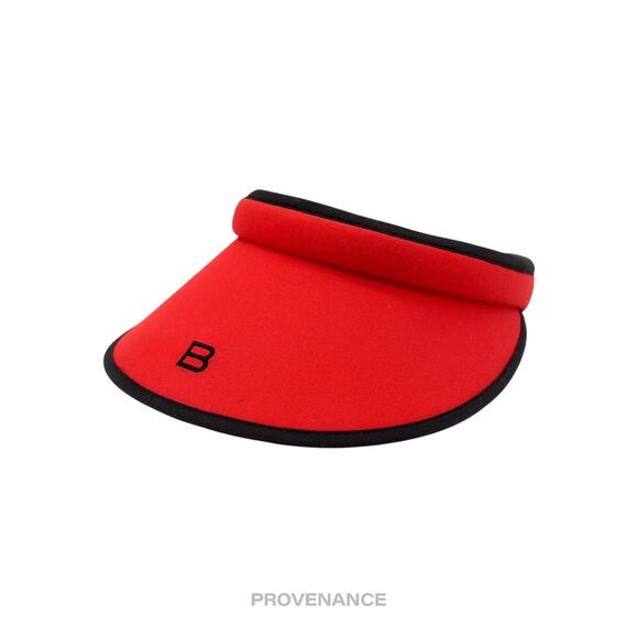 ? Balenciaga B Logo Visor - Red/Black main image 5